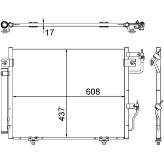 Condenseur, climatisation MAHLE AC 534 000S