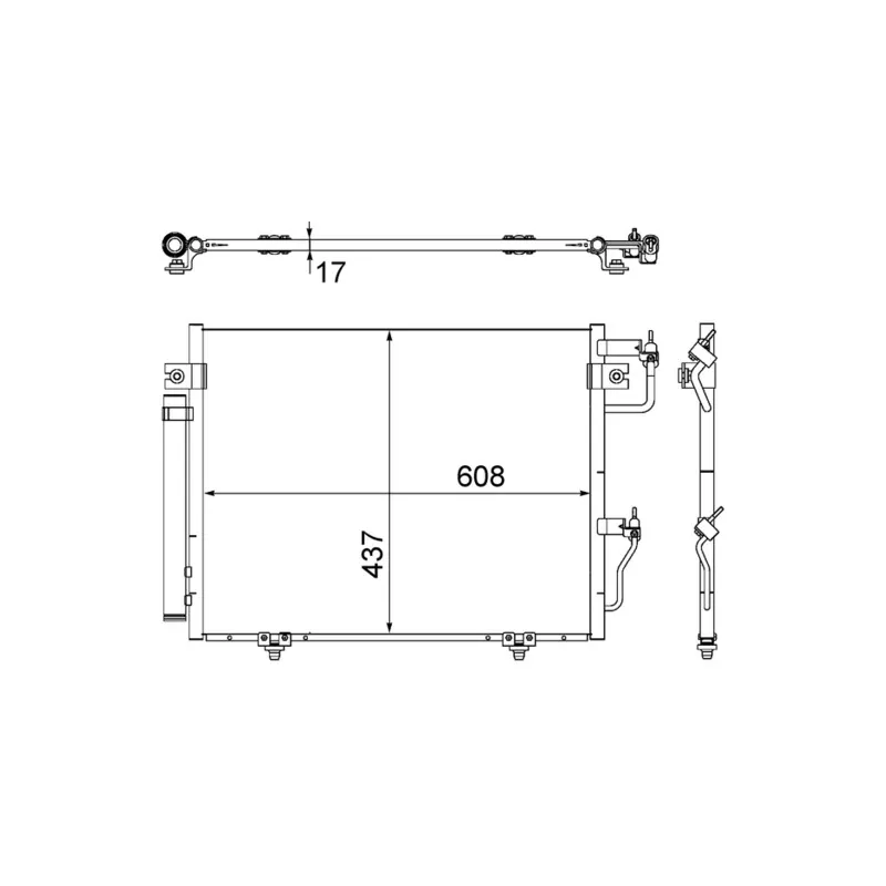 Condenseur, climatisation MAHLE AC 534 000S