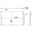Condenseur, climatisation MAHLE AC 551 001S - Visuel 1