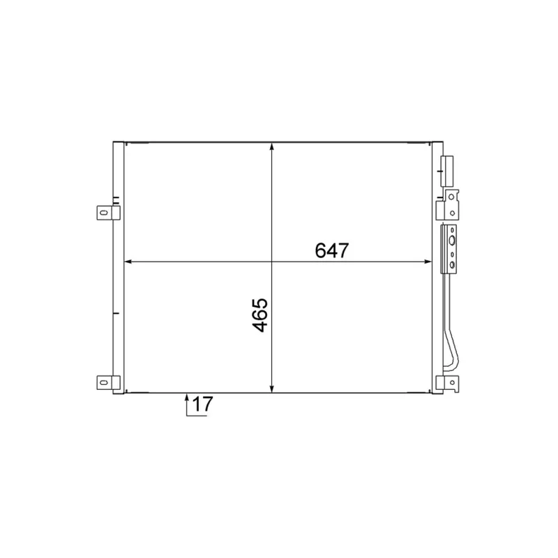 Condenseur, climatisation MAHLE AC 564 000S
