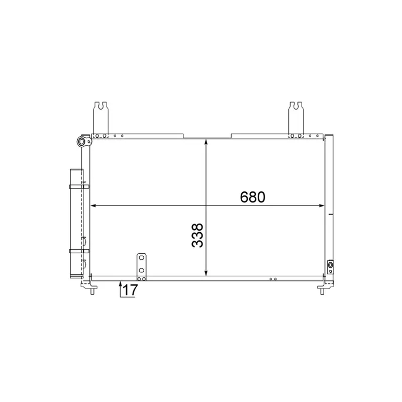 Condenseur, climatisation MAHLE AC 565 000S