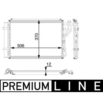 Condenseur, climatisation MAHLE AC 58 000P