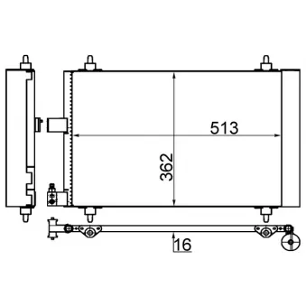 Condenseur, climatisation MAHLE AC 585 001S