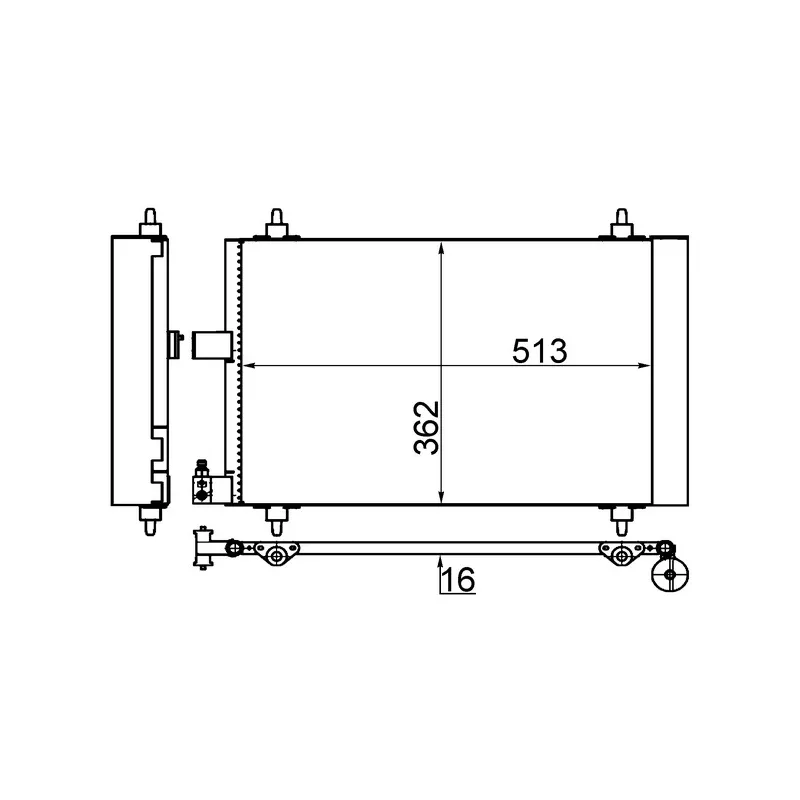 Condenseur, climatisation MAHLE AC 585 001S