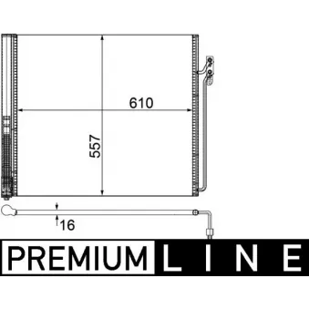 Condenseur, climatisation MAHLE AC 586 000P