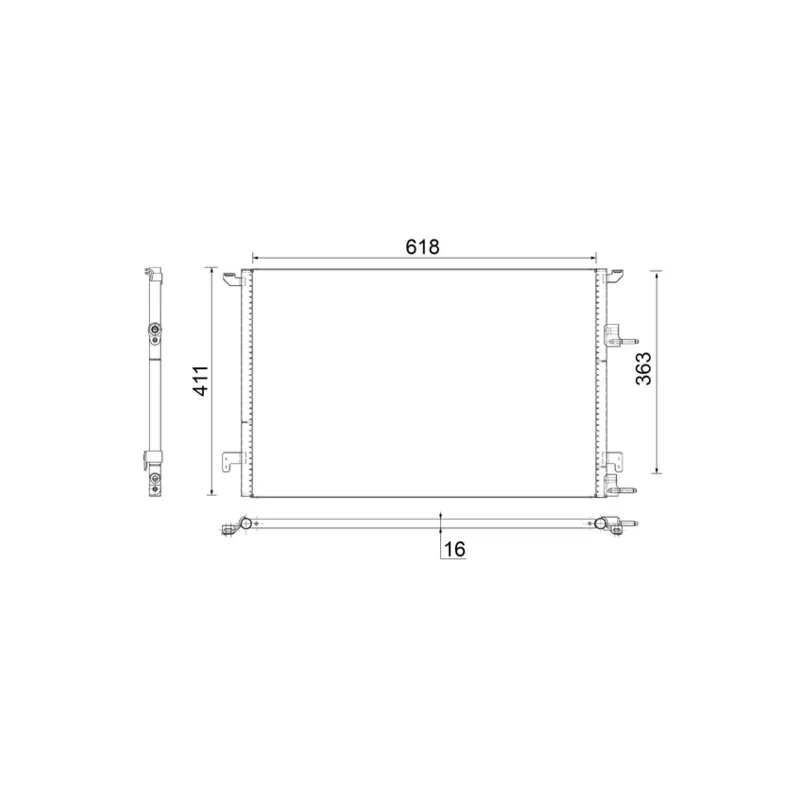 Condenseur, climatisation MAHLE AC 589 000S