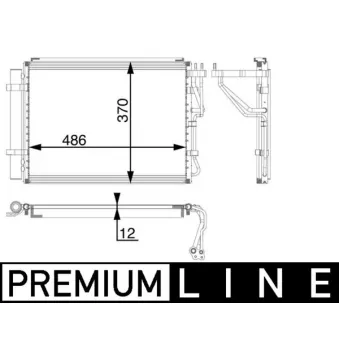 Condenseur, climatisation MAHLE AC 59 000P