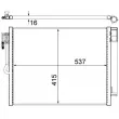 Condenseur, climatisation MAHLE AC 596 000S - Visuel 1