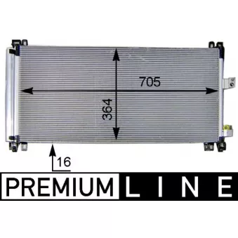 Condenseur, climatisation MAHLE AC 597 000P
