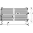 Condenseur, climatisation MAHLE AC 597 000P - Visuel 2