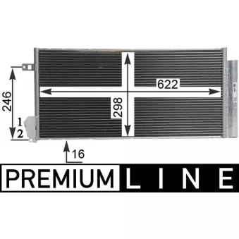 Condenseur, climatisation MAHLE AC 634 000P