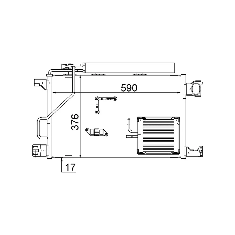 Condenseur, climatisation MAHLE AC 661 000S