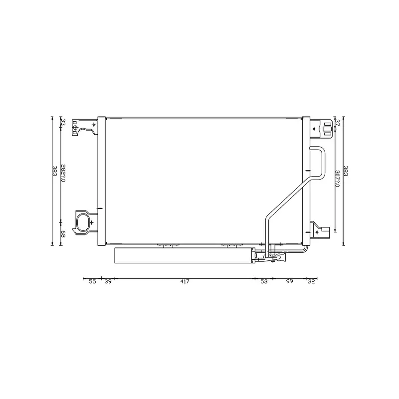 Condenseur, climatisation MAHLE AC 662 000S