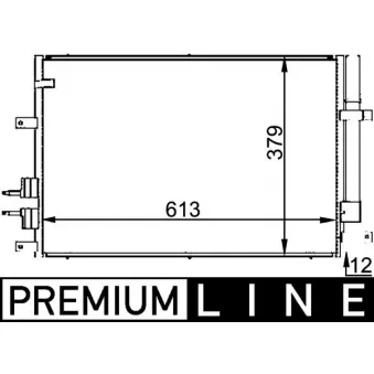 Condenseur, climatisation MAHLE AC 693 000P