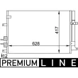 Condenseur, climatisation MAHLE AC 696 000P - Visuel 1