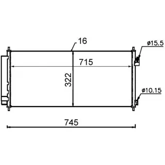 Condenseur, climatisation MAHLE AC 702 000S
