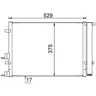 Condenseur, climatisation MAHLE AC 706 000S