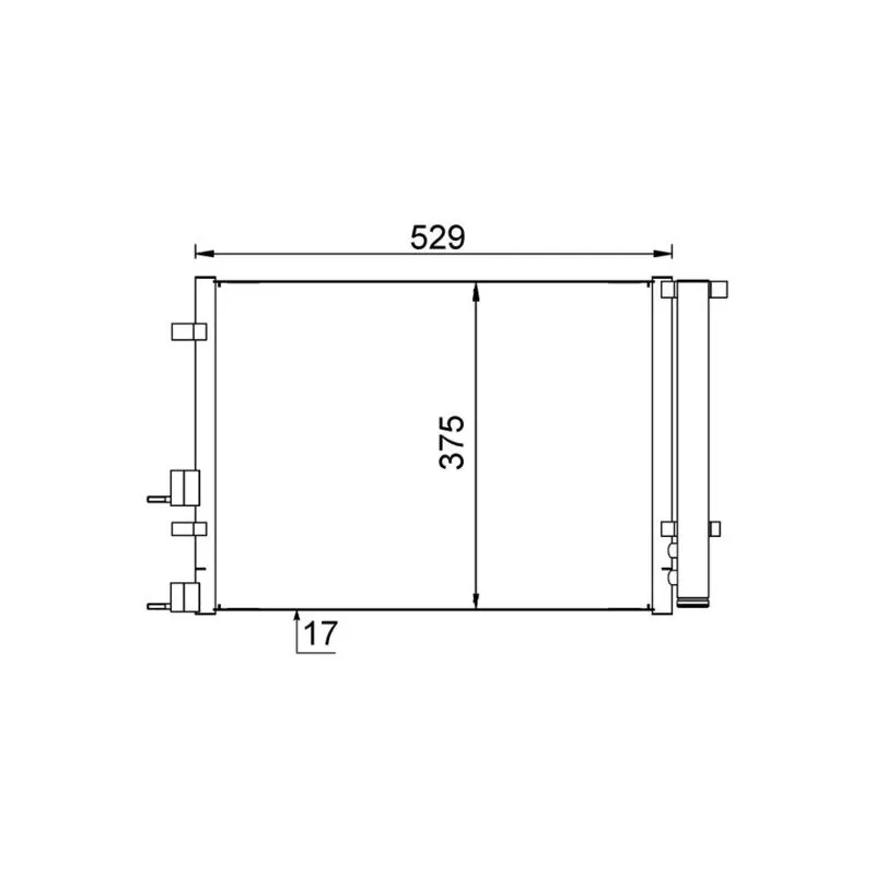 Condenseur, climatisation MAHLE AC 706 000S