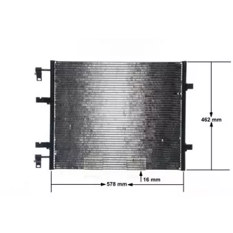 Condenseur, climatisation MAHLE AC 708 000S