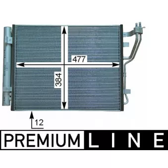 Condenseur, climatisation MAHLE AC 709 000P