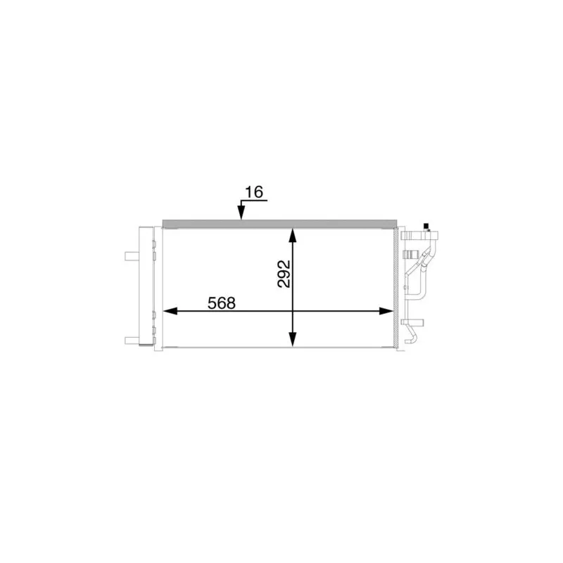 Condenseur, climatisation MAHLE AC 71 000S