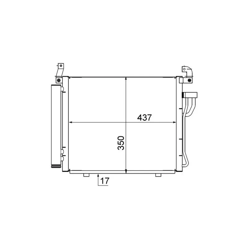 Condenseur, climatisation MAHLE AC 712 000S