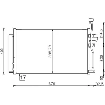Condenseur, climatisation MAHLE AC 716 001S