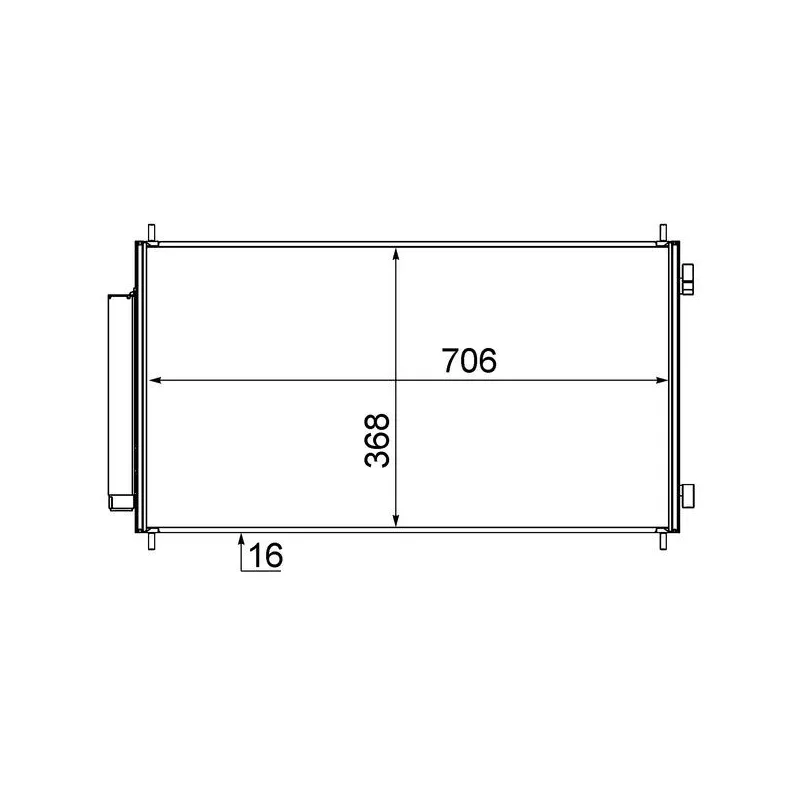 Condenseur, climatisation MAHLE AC 719 000S