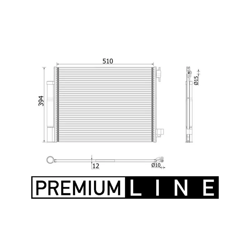 Condenseur, climatisation MAHLE AC 73 000P