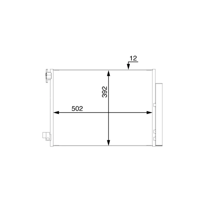 Condenseur, climatisation MAHLE AC 73 000S