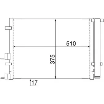 Condenseur, climatisation MAHLE AC 731 000S