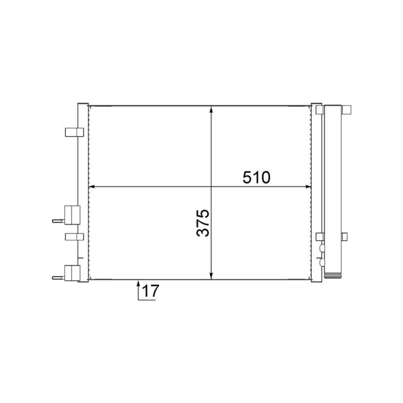 Condenseur, climatisation MAHLE AC 731 000S