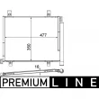 Condenseur, climatisation MAHLE AC 747 000P - Visuel 1