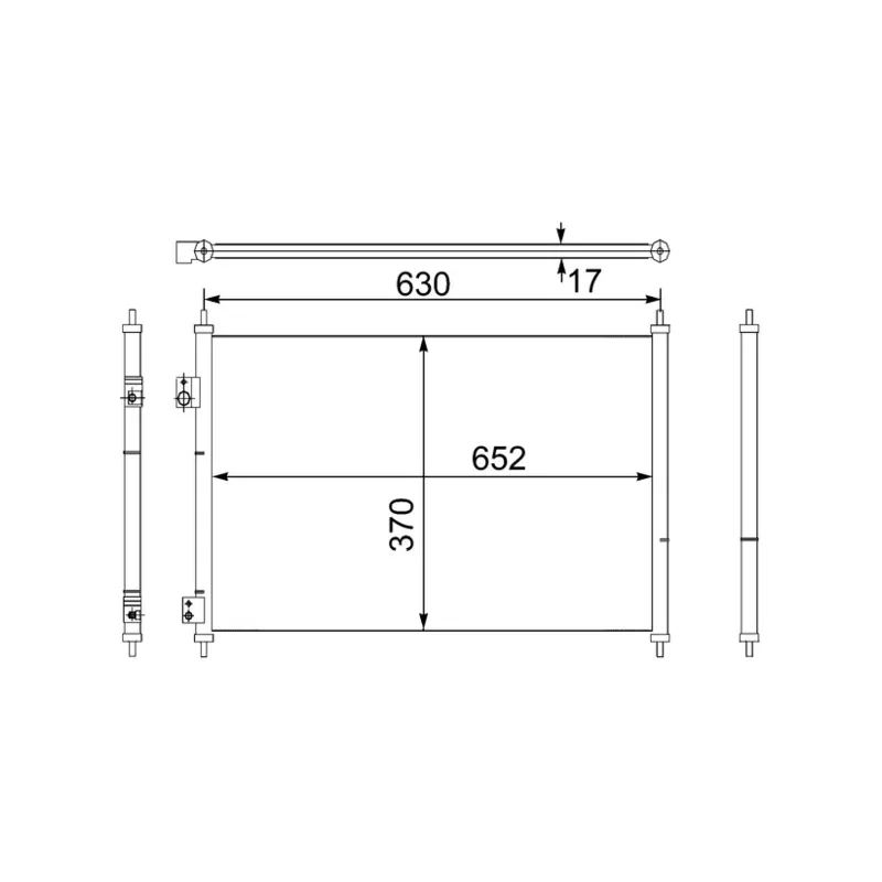 Condenseur, climatisation MAHLE AC 755 000S