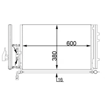 Condenseur, climatisation MAHLE AC 778 000S