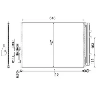 Condenseur, climatisation MAHLE AC 779 000S