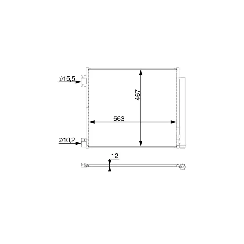 Condenseur, climatisation MAHLE AC 78 000S