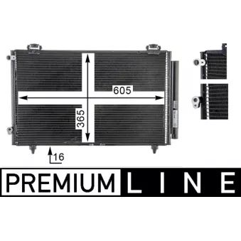 Condenseur, climatisation MAHLE AC 789 000P