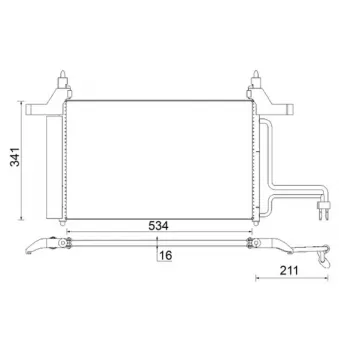 Condenseur, climatisation MAHLE AC 790 000S