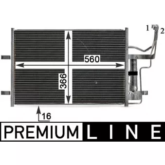 Condenseur, climatisation MAHLE AC 791 000P