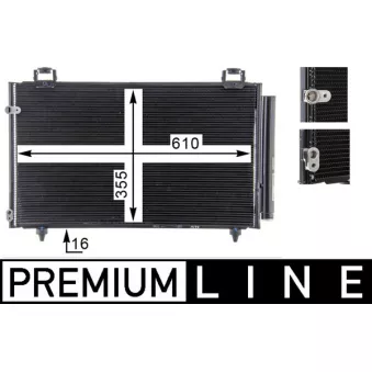 Condenseur, climatisation MAHLE AC 797 000P