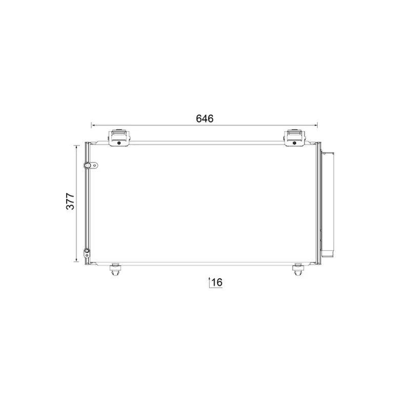 Condenseur, climatisation MAHLE AC 797 000S
