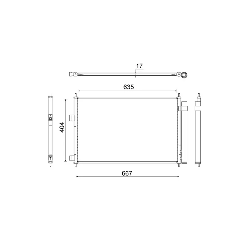Condenseur, climatisation MAHLE AC 798 000S