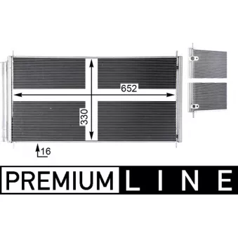 Condenseur, climatisation MAHLE AC 799 000P
