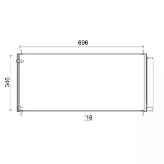 Condenseur, climatisation MAHLE AC 799 000S