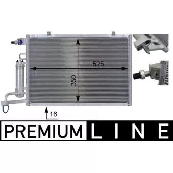 Condenseur, climatisation MAHLE AC 8 000P