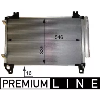 Condenseur, climatisation MAHLE AC 800 000P