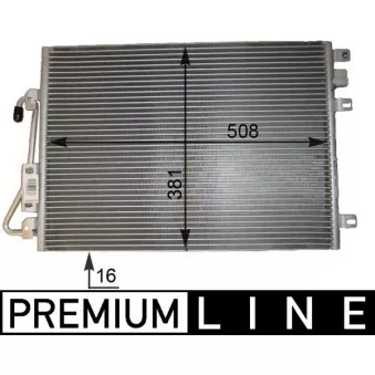 Condenseur, climatisation MAHLE AC 802 000P