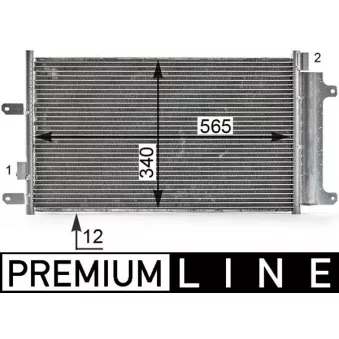 Condenseur, climatisation MAHLE AC 808 000P