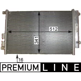 Condenseur, climatisation MAHLE AC 809 000P